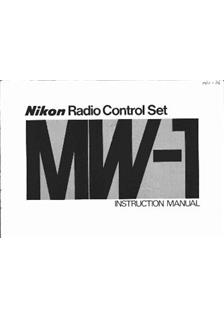 Nikon MW 1 manual. Camera Instructions.